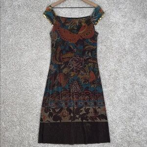 VIVIENNE TAM Rare Metallic Mesh Dress w/ Sequins - Size 2